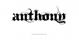 anthony name tattoo font names quotes designs quotesgram tattoos different letras styles joaoleitao