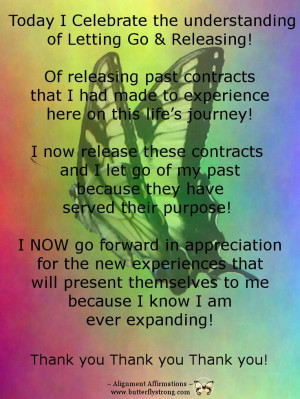 Releasing & Letting go Alignment Affirmations https://www.facebook.com ...
