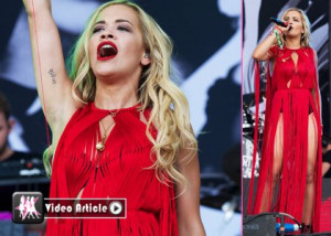 ... rita ora rocked the stage on friday june 28 at the glastonbury