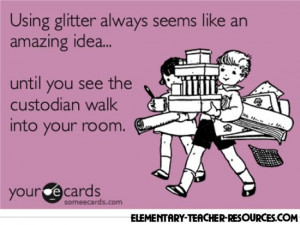 Using glitter always seems like an amazing idea… until you see the ...