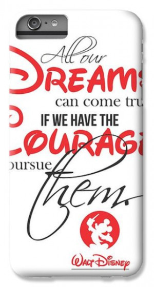 Disney iPhone 6 Plus Cases - Walt Disney quote typography iPhone 6 ...