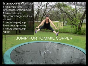 Jump for Tommie Copper: Fitness Apparel Giveaway & Trampoline Workout