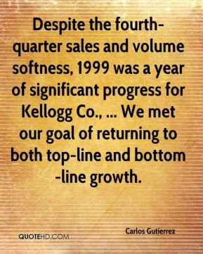 Despite the fourth-quarter sales and volume softness, 1999 was a year ...