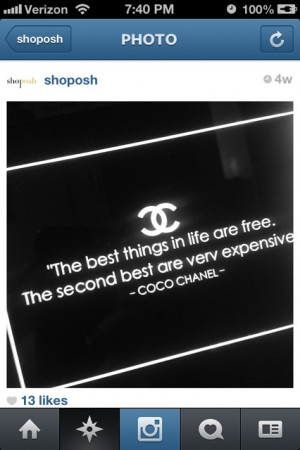 Monday Quotes For Instagram Chanel quote on instagram