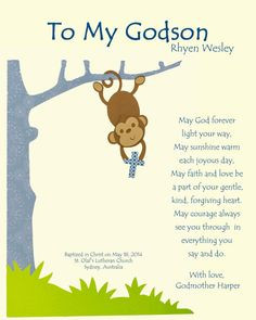 Godson gift - Gift for Godson - Personalized gift for Godson - Gift ...