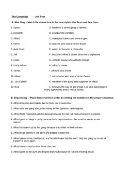 The Contender Unit Test