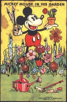 mouse string game card 1930 s more fantasy solo fantasía mickey mouse ...