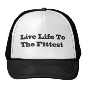 Exercise Inspirational Quotes Hats