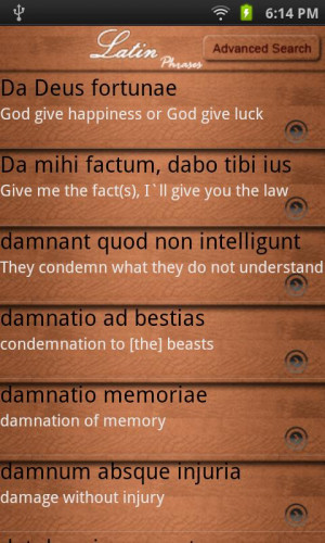 Latin Phrases Free - screenshot