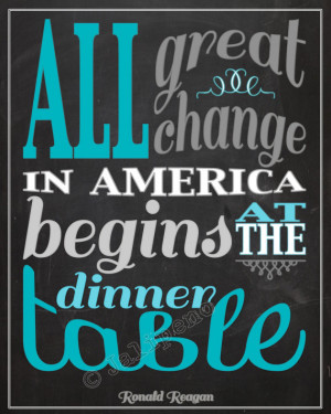 ... Reagan Quote INSTANT DOWNLOAD PRINTABLE Family Print Wall Art Kitchen