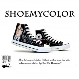 ... Hand Painted High Top Cartoon Canvas Shoes for Girls, Boys, or Couples