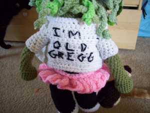 This is the back of his jacket, embroidered with 