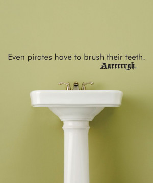 Black 'Brush Their Teeth' Wall Quote | Daily deals for moms, babies ...