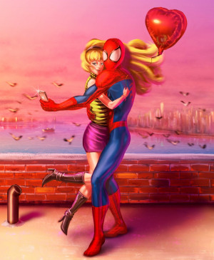 Spider-man in love by AdanFlores