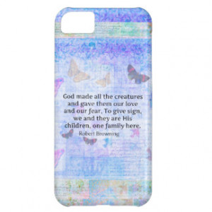 Robert Browning quote about animal compassion iPhone 5C Covers