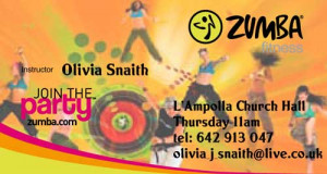Zumba Fitness Classes with Olivia Snaith