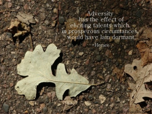 Quote #Horace #Adversity #talents