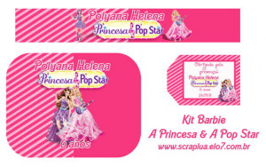 Festa Barbie Princesa Pop Star
