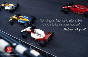 Monaco quote by Nelson Piquet.