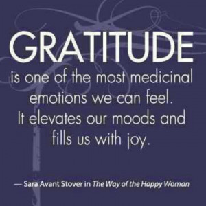 Gratitude heals heartbreak, is an antidote against bitterness and an ...