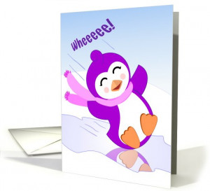 ... Penguin Celebrates the End of Chemo Treatments - Invitation card