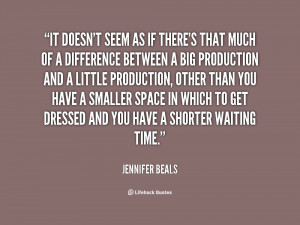 It doesn't seem as if there's that much of a difference between a big ...