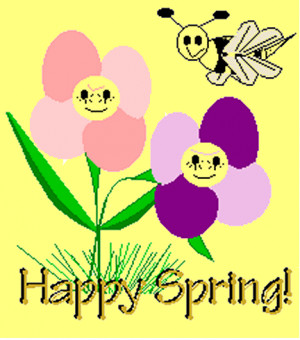 Happy Spring Greetings Card