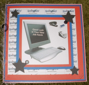 Good Luck in Your New Job Card for our Son