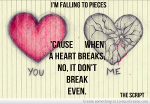 break even, breakeven, breakup, cute, falling, heart, love, lyrics ...