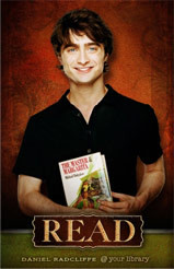 ... poses for ALA's series of Harry Potter Celebrity READ posters