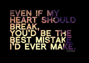 heart, love, mistake, quote