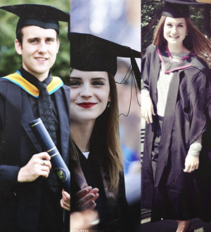 ... Emma Watson graduation HP cast matthew lewis matt lewis graduate