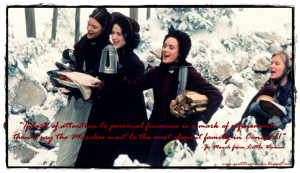 Marmee March]: I fear you would have a long engagement, three or four ...