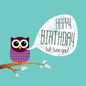 Product Code: Owl Card 'Happy Birthday' Twit Twoo' (hoot2)