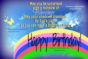 Birthday Blessings Christian Card. Free christian quotes, free images ...