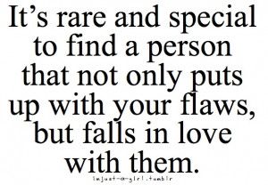 Falls in love with your flaws
