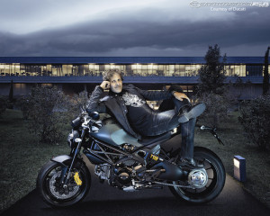 Ducati Monster Diesel Motorbike And Clothing Photos
