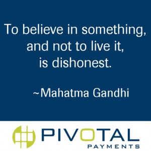 Great quote from Gandhi