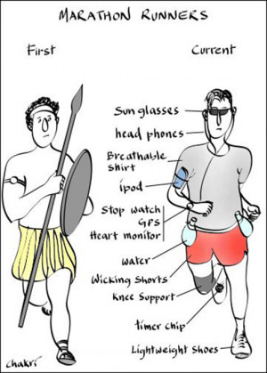 Running Jokes:Marathon Runners. First vs Current.