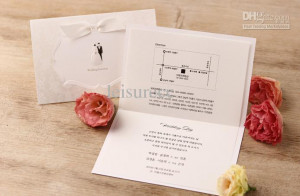 Hand Wedding Invitation Quotes 200g Paper White Wedding Cards Design ...