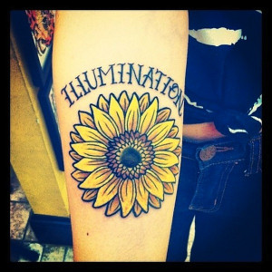 10. Sunflower tattoo and other beautiful flowers