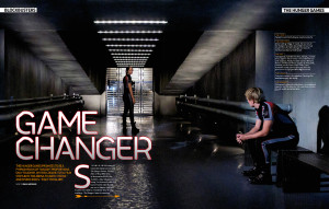Katniss, Peeta y Haymitch en la revista Total Film.