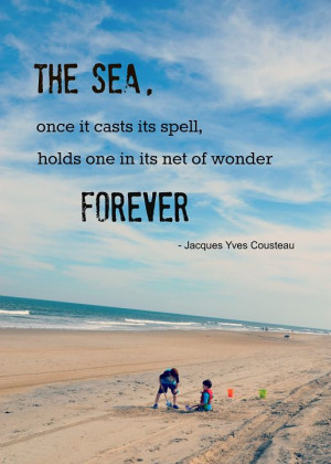 Jacques Cousteau Quote – Assateague Island www.cindywimmer.com