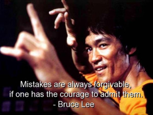 Bruce lee, quotes, sayings, quote, wise, mistakes, courage