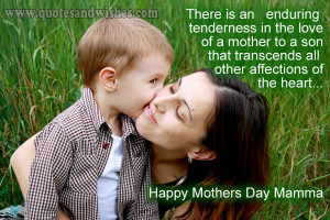 day quotes 2013 son1 Happy Mothers Day wishes from son. Mother and son ...
