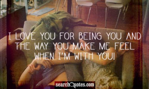 You Make Me Feel Special For Him Quotes