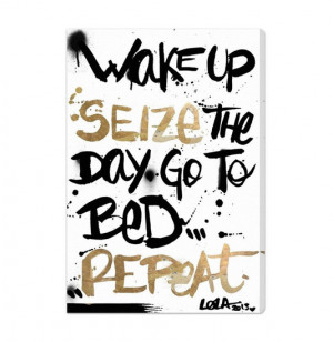 Wake up. seize the day. go to bed. repeat.