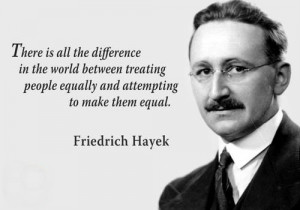 ... between treating people equally and attempting to make them equal