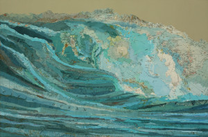 Kara’s Wave, 2009, inlaid maps and acrylic on aluminum panel by ...