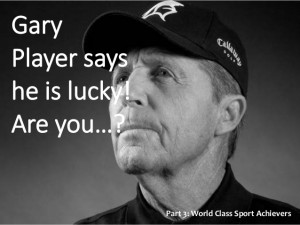 Gary Player Motivational thoughts and Quotes.